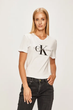 Футболка женская Calvin Klein хлопковая белая 2XL 4249 - изображение 1