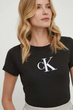 Футболка жіноча Calvin Klein бавовняна чорна M 4239 - зображення 1