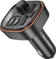 Автомобильное зарядное устройство с FM-модулятором Borofone BC59 Heroic car BT FM transmitter Black (6941991117312) - изображение 3