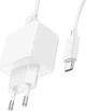 Мережевий зарядний пристрій з кабелем Hoco CS11A Ocean single port charger set (Type-C) White (6942007603614) - зображення 3