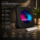 Портативный CD-плеер Gueray Bluetooth 5.0 Hi-Fi — Настольный проигрыватель с FM-радио, USB и таймером сна, Черный матовый - изображение 1