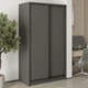 Шкаф-купе двухдверный MebelStar Стандарт BG 2ДСП 120x45x210 см Антрацит (MBS-10824) - изображение 1
