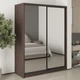 Шкаф-купе двухдверный MebelStar Стандарт BG 2 Зеркала 160x60x210 см Дуб ристрето (MBS-11269) - изображение 1