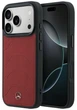 Чохол Mercedes Leather Mesh with Bow Line MagSafe do iPhone 17 Pro Red (Mer008800) - зображення 1