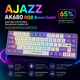 Ігрова механічна клавіатура AJAZZ AK680 з RGB Brown Switch - зображення 6