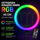 Світлодіодна кільцева лампа для селфі 45 см RGB з пультом - зображення 1