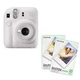Бокс №4 Фотокамера Fujifilm Instax Mini 12 Clay White (16806121) + фотобумага 2х20 (16806121_set) - изображение 1