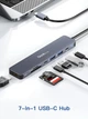 USB-C хаб 7 в 1 HDMI 4K, PD 100W і кардридер dockteck - изображение 2