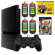 Консоль Sony PlayStation 2 Slim SCPH-7xxx Buzz! Hollywood Quiz Bundle Europe Black + Игра + Документация + Коробка Б/У - изображение 1