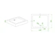 Душевой поддон с прямоугольным сифоном Mixxus HARD ST01-100x80x13 NEW диаметр слива 52 мм (MI8430) - изображение 8