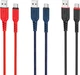 Кабель Hoco X59 USB to Type-C 3A, 1 м, nylon, TPE connectors Black (6931474744920) - зображення 3