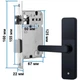 Умный Bluetooth Smart кодовый замок Finger Lock со сканером отпечатка пальца для дверей Черный (075z) - изображение 4
