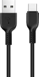 Кабель Hoco X20 USB to Type-C 3A, 2 м, PVC, TPE connectors Black (6957531068907) - зображення 1