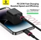 Кабель Baseus Dura Series Fast Charging Cable Type-C to iP 20W 2 м Red-Black (P10377800U01-03) - зображення 10