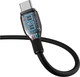 Кабель Baseus Pudding Series Fast Charging Cable Type-C to Type-C 100W 1.2 м Cluster Black (P10355702111-00) - зображення 5