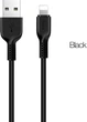 Кабель Hoco X20 USB to iP 2A, 2 м, PVC, TPE connectors Black (6957531068860) - зображення 1