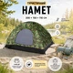 Палатка туристическая трехместная Yibo Huwai Tent 200 х 150 х 110 см для отдыха кемпинга (2015) Хаки - изображение 1