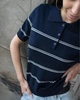 Женское вязаное поло Noven синее в полоску One Size - изображение 6