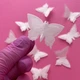 Вафельний декор Slado Метелики білі 3d 10 шт - изображение 3