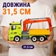 Машинка-конструктор кран-маніпулятор 31.5 см зі світлом і звуком — інерційна вантажівка YW9072A - зображення 8