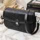 Женская кожаная сумка Vintage 24,5х15х7,5 см черная маленькая с клапаном через плечо 60656 - изображение 17