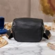 Сумка жіноча крос-боді через плече з натуральної шкіри Vintage Чорний 37919 - зображення 3