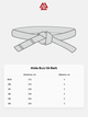 Детский пояс для БЖЖ Kids BJJ Gi Belt Solid Grey M00 Цвет Серый (501280-803-M00) - изображение 3
