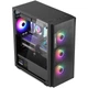 Segotep Wide Axe 5 Black, корпус для настільного комп'ютера (роз'єм MATX / скляна бічна панель / водяне охолодження 240 мм / панель охолодження із залізної сітки / корпус для ігрового ПК для домашнього офісу) - изображение 6