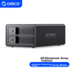 Корпус для жорсткого диска ORICO Disk Array, багатовідсіковий, 3,5-дюймовий, USB 3.0, механічний жорсткий диск SATA, зовнішній корпус для RAID-сховища, повністю алюмінієвий, двовідсіковий, 9528RU3 - зображення 12