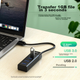 Розширювальний док-станція UNITEK USB3.0 Hub, високошвидкісний розгалужувач-хаб для ноутбуків та настільних комп'ютерів, USB-конвертер розширення з портами клавіатури, миші та USB-накопичувачів Y-3098ABK - изображение 3