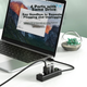 Розширювальний док-станція UNITEK USB3.0 Hub, високошвидкісний розгалужувач-хаб для ноутбуків та настільних комп'ютерів, USB-конвертер розширення з портами клавіатури, миші та USB-накопичувачів Y-3098ABK - изображение 4
