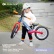 Беговел KinderKraft для детей 2-6 лет с амортизацией, гоночный дизайн, сине-красный - изображение 5