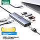 Док-станция расширения UGREEN Type-C, док-станция расширения HDMI, конвертер для зеркального отображения экрана, сетевой концентратор, кард-ридер, совместима с ноутбуками Apple Mac 16/17 и Huawei, Thunderbolt 4. - изображение 2