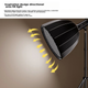 LATZZ Deep Throw Softbox, портативный профессиональный аксессуар для фотостудийного освещения, параболический софтбокс глубокой формы 90 см (с сеткой) - изображение 5