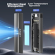 Зовнішній корпус для жорсткого диска EAGET M.2 SATA/NGFF, інтерфейс USB 3.0, для SSD, сумісний із настільними та ноутбуками - зображення 5