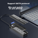 Зовнішній корпус для жорсткого диска EAGET M.2 SATA/NGFF, інтерфейс USB 3.0, для SSD, сумісний із настільними та ноутбуками - зображення 7