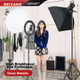 Beiyang Live Streaming Fill Light Photography Light, 200W Professional Live Streaming Light, Deep Throw Light Ball Softbox Softball Lighting, Host Deep Throw Light Studio Constant Light Full Set - изображение 11