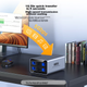 Корпус расширения для SSD-накопителей UNITEK с двумя отсеками, полностью алюминиевый, совместимый с 2,5/3,5-дюймовыми SSD, интерфейс USB 3.0 High-Speed to SATA, внешний шкаф для хранения жестких дисков для компьютеров. - изображение 7