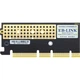 EB-LINK PCIe 4.0 X16 to M2 Expansion Card, Full Speed 64Gbps Single Port M.2 Interface, NVMe Adapter Card for SSD Solid State Drive - изображение 1