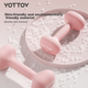 Гантели Yottoy, женское фитнес-оборудование для домашнего использования, силовые тренировки для начинающих в общежитии, профессиональный набор маленьких гантелей с пластиковым покрытием. - изображение 10
