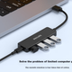 Док-станция PHILIPS USB 3.0 Hub, высокоскоростной 4-портовый расширительный концентратор, многоинтерфейсный преобразователь, адаптер для ноутбука с блоком питания Type-C, длина кабеля 0,2 м. - изображение 5