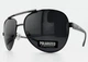 Мужские Солнцезащитные Очки Авиаторы POLARIZED P328 C3 с Поляризацией и Флексом, Черные - изображение 1