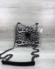 Cумка «Селена» с косметичкой черно белый леопард (никель) - изображение 1