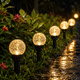 Садова LED-гірлянда Solar Garden Light із сонячною батареєю 20 куль із бульбашковим ефектом декоративні садові ліхтарі 10504 - зображення 6