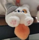 Мягкая игрушка-брелок «Кот-мороженое» (2в1), бело-серая с оранжевым хвостиком, 10 см - изображение 3