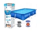 Каркасний басейн Bestway 56411 (66*201*300 см., об'єм: 3300 л., картриджний фільтр-насос 1250 л/год, серія: Steel Pro) - изображение 2