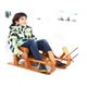 Санки дитячі Bambi JSXQ-23 (29*39*94 см, пласкі полози, сидіння дерево, мотузка, спинка ↑16 см, до 30 кг) - изображение 4