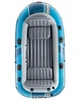 Човен надувний Intex 66324 «Excursion 4» (43*165*315 см, гребний,чотиримісний, трикамерний, весла ↔137 см, насос, 2 спинки, надувне дно, до 500 кг) - изображение 4