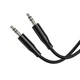 Аудіокабель BOROFONE BL26 3.5mm male to 3.5mm male, TPE, 1m Black - зображення 6