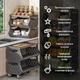 Стеллаж для хранения трехъярусный Sticker Wall 60х30х77 см (SW-00002259) - изображение 5